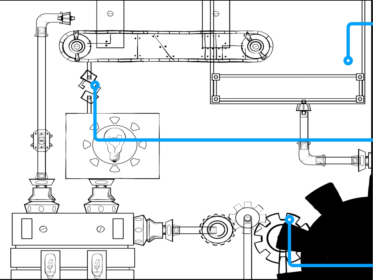 Honey Nut Cheerios Level 9 layout study · linework and route planning.